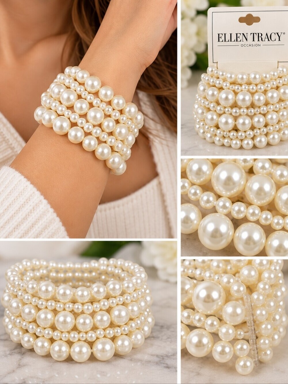 Ellen Tracy 6 Strand Braclet